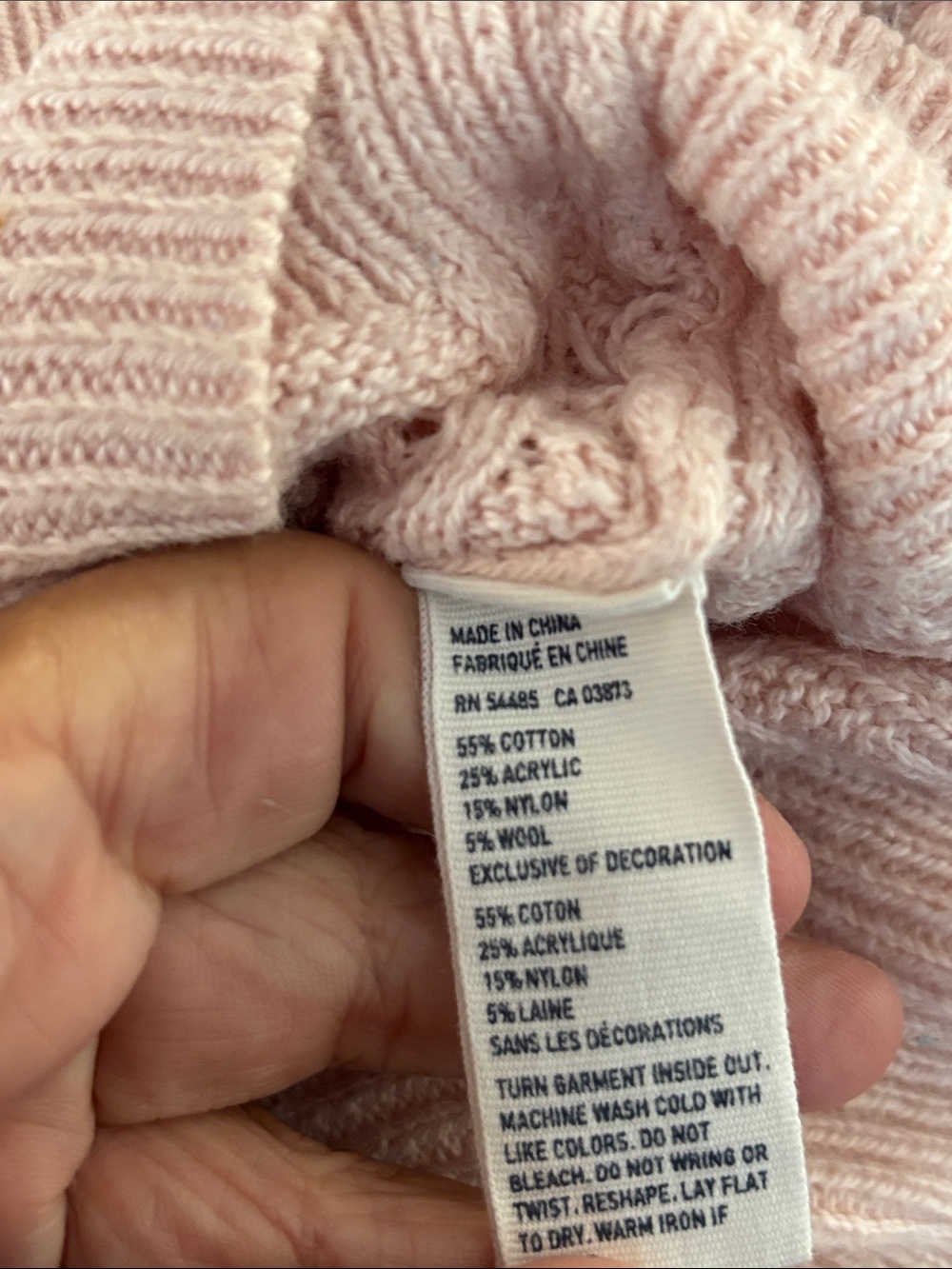 American Eagle Outfitters Pink Cable Knit Openwork Sweater Size Medium - Picture 8 of 8